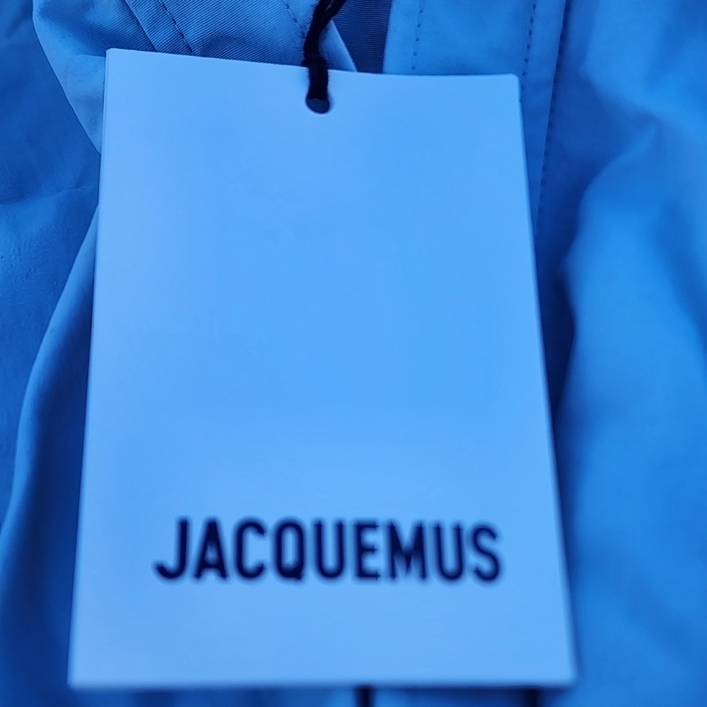 Jacquemus La Chemise Mejean cropped front button collared shirt size 34 - Picture 8 of 12